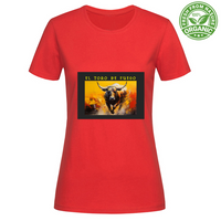 T-Shirt Woman Organic Maglietta Femminile in Cotone Organico - El toro d