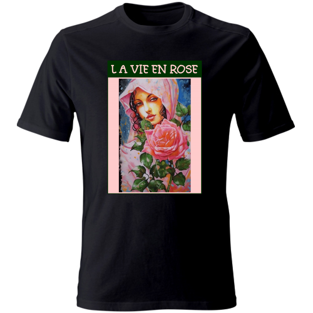 Unisex Cotton T-Shirt - La Vie En Rose - (RC Garcia)
