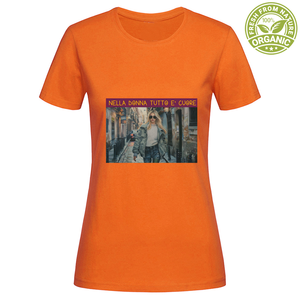 T-Shirt Woman Organic Women's Organic Cotton T-Shirt - Nella Don