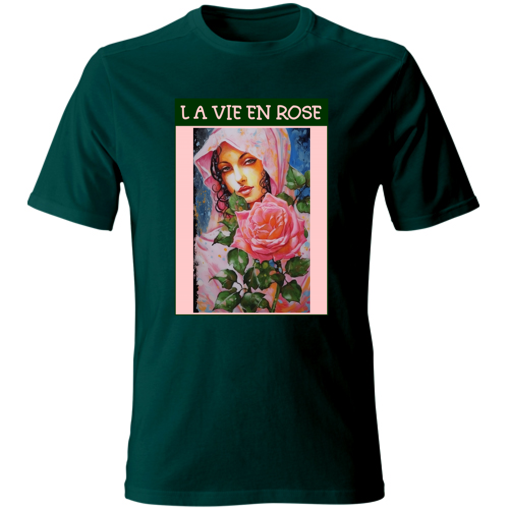 Unisex Cotton T-Shirt - La Vie En Rose - (RC Garcia)