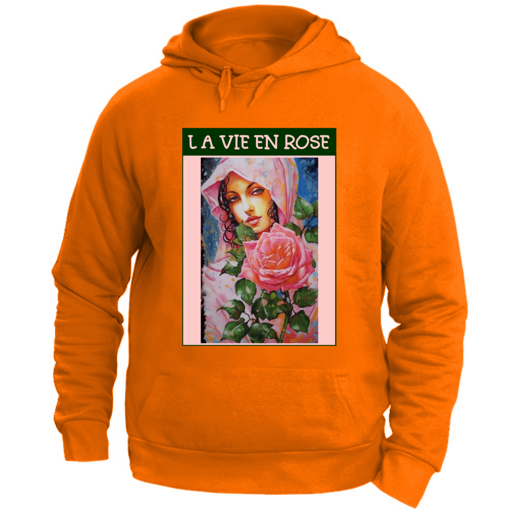 Felpa Unisex con Cappuccio Felpa Unisex - La Vie En Rose - (R.C. Garcia)