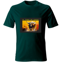 T-Shirt Unisex Maglietta in Cotone - El toro de Fuego - (R. C. Garcia)