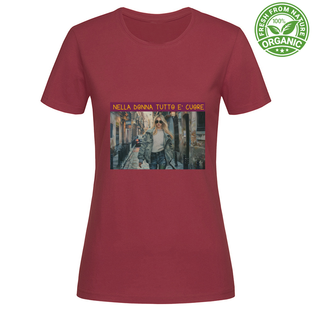 T-Shirt Woman Organic Women's Organic Cotton T-Shirt - Nella Don