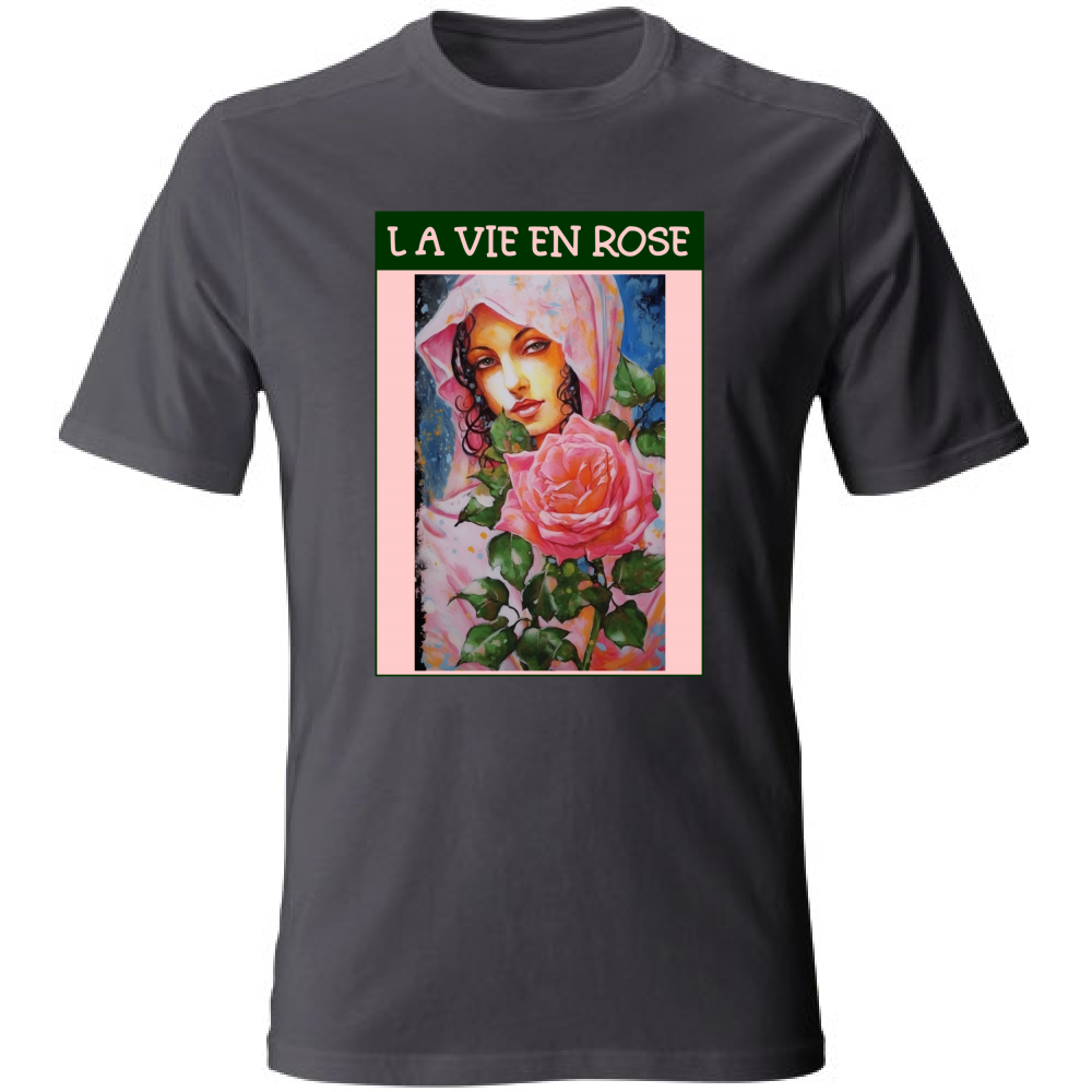 Unisex Cotton T-Shirt - La Vie En Rose - (RC Garcia)