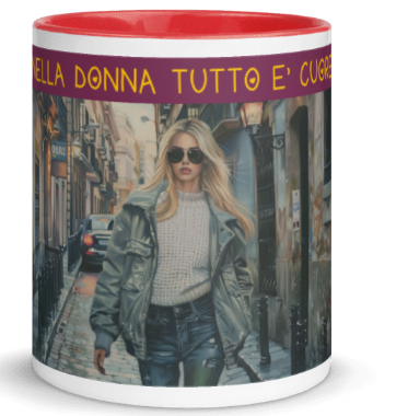 White mug designed by artist Raul Carrasco Garcia